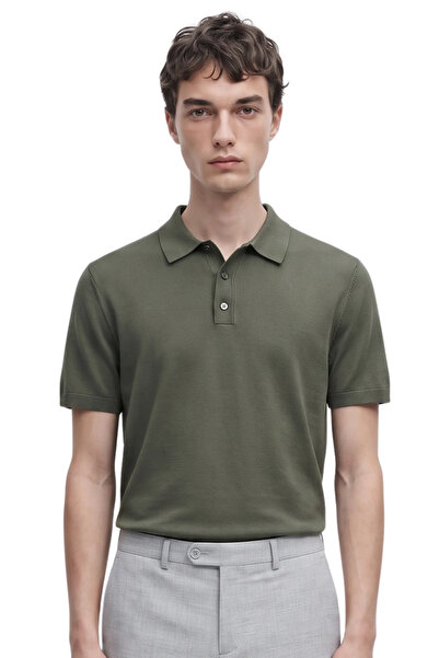 ANTHONY JACKSON Premium Men's Knitwear Polo Neck T-Shirt Giovanni