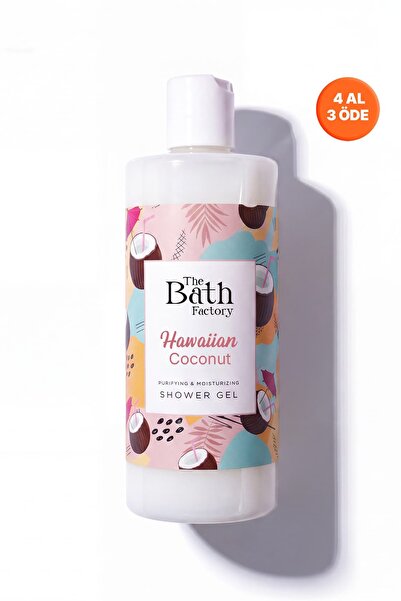 THE BATH FACTORY Nemlendirici ve Besleyici Hawaiian Coconut Duş Jeli 400 ml