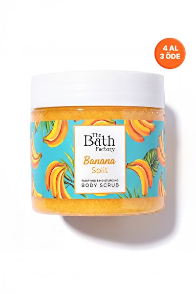 THE BATH FACTORY Nemlendirici ve Arındırıcı Banana Split Vücut Peelingi 300 gr