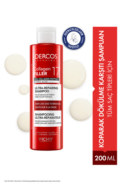 Vichy Dercos Collagen 17 Filler Şampuan 200ml