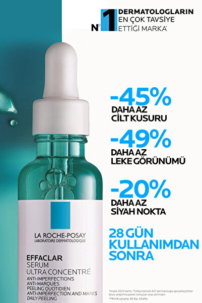 La Roche Posay Effaclar Yağlı ve Akneye Eğilim Gösteren Ciltler İçin Peeling Etkili Leke Karşıtı Serum 30 ml