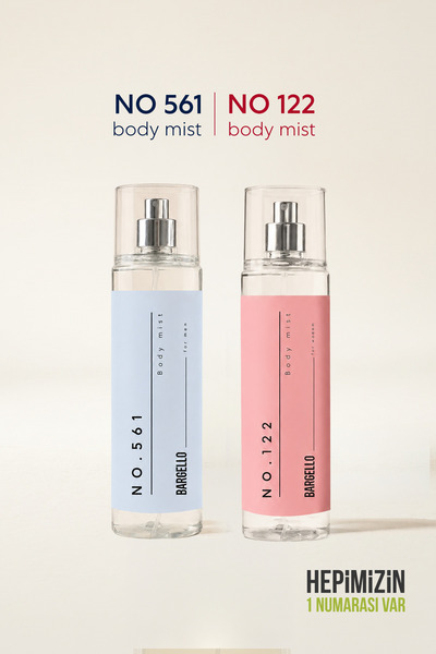 Bargello No.122 Kadın 210 ml Body Mist 561 Erkek Body Mist 210 ml