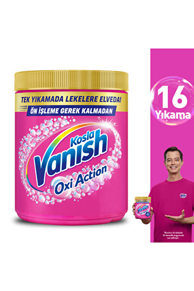 Vanish Oxi Action Deterjan Güçlendirici ve Leke Çıkarıcı Toz Beyazlar için 480 Gr + Renkliler için 480 Gr