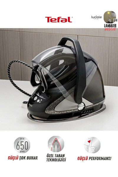TEFAL 8 Bar Yüksek Basınçlı Akıllı Buhar Teknolojili Buhar Kazanlı Ütü, 650 g...