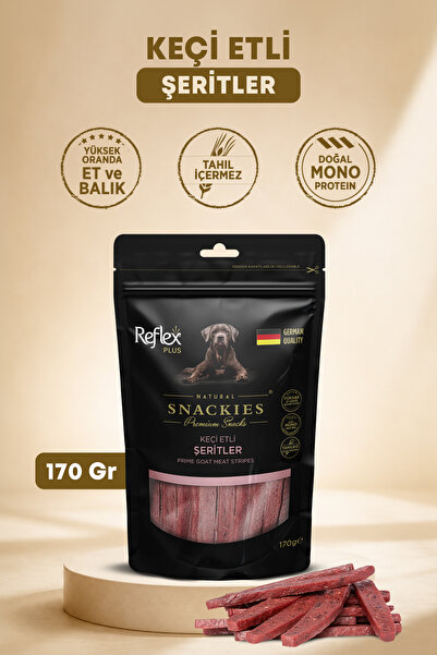 Reflex Snackies 170 gr Keçi Etli Şeritler Sağlıklı ve Lezzetli Ödül Atıştırma...