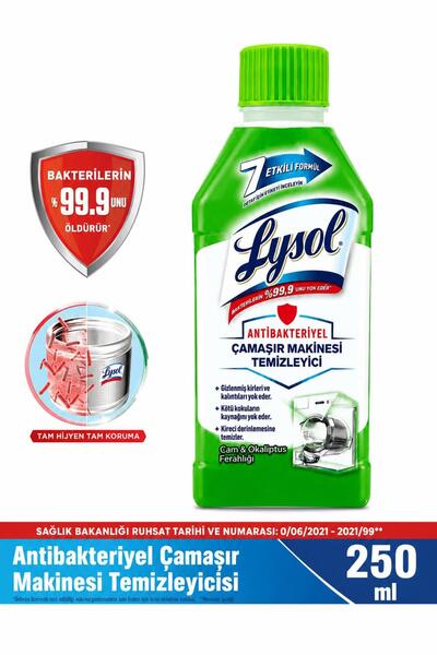 Lysol Antibakteriyel Çamaşır Makinesi Temizleyicisi Çam Ve Okaliptus Ferahlığ...