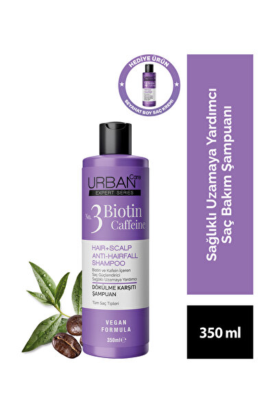 Urban Care Expert Biotin ve Caffein Dökülme Karşıtı Şampuan 350ml + Seyahat B...