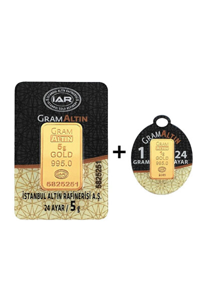 Tuğrul Kuyumculuk 6 Gram (5+1) Külçe Gram Altın 24 Ayar