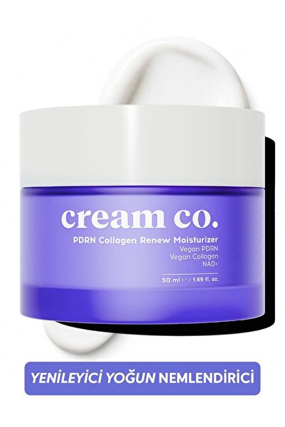 Cream Co. PDRN Kolajen Nemlendirici Yüz Kremi | Peptit NAD+ Argireline Sıkıla...