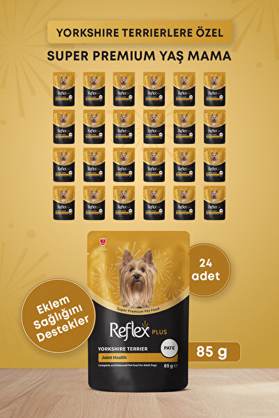 Reflex Plus Pouch Yorkshire Terrier Joint Health Pate Yetişkin Köpek Yaş Mama...