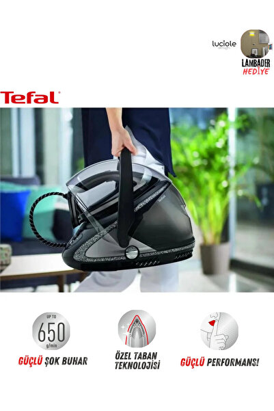 TEFAL 8 Bar Yüksek Basınçlı Akıllı Buhar Teknolojili Buhar Kazanlı Ütü, 650 g...