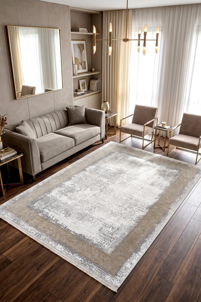 Koza Halı Koza Hayad Oasis Gold Halı Kilim Salon Oturma Odası Yatak Odası Kor...