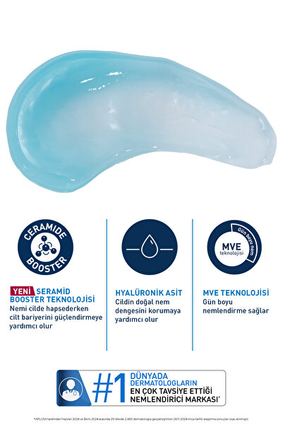 CeraVe HA Water Gel Tüm Cilt Tipleri İçin Uygun Hyalüronik Asit İçeren Su Bazlı Yüz Nemlendirici Krem 48 gr