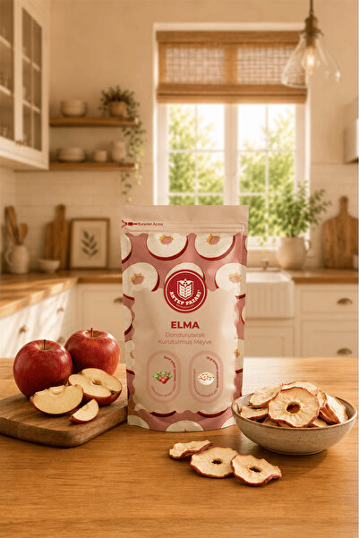 Antep Pazarı Elma Kuru Meyve Cipsi - Dondurularak Kurutulmuş Freeze Dried Çıt...
