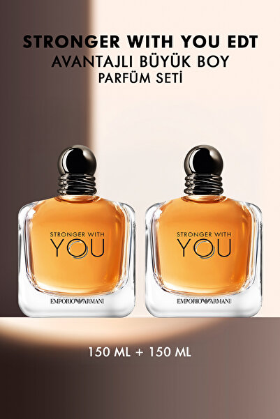 Emporio Armani Stronger With You EDT 150 ml X2 Erkek Parfüm Seti 7829999999030