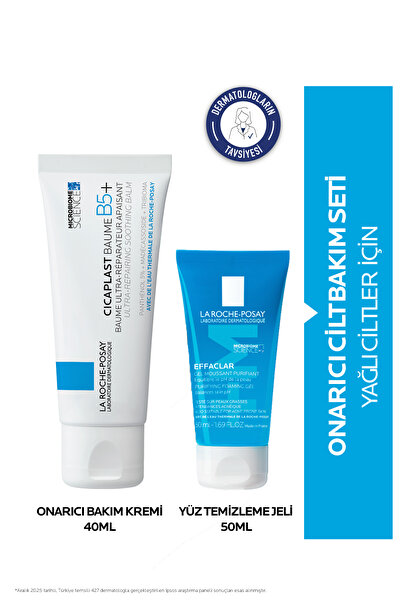 La Roche Posay Yağlı Ciltler İçin Onarıcı Bakım Seti: Cicaplast Baume 40ml & ...