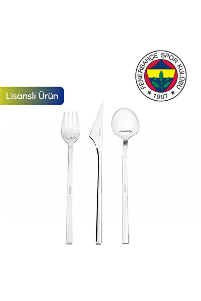 Karaca x Fenerbahçe Lisanslı 40 Parça 8 Kişilik Kutulu Çatal Kaşık Bıçak Takı...