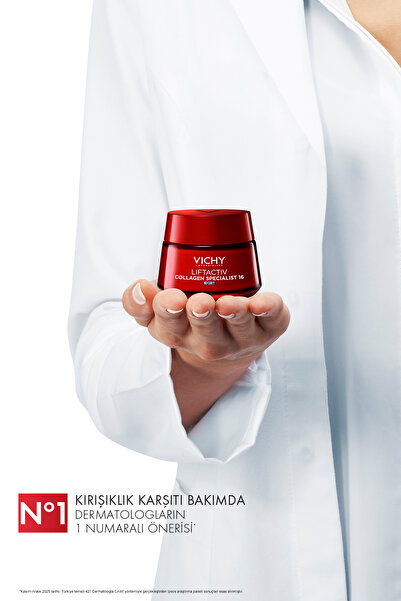 Vichy Liftactiv Collagen Specialist 16 Tüm Cilt Tipleri İçin Kırışıklık Karşıtı Gece Bakım Kremi 50 ml