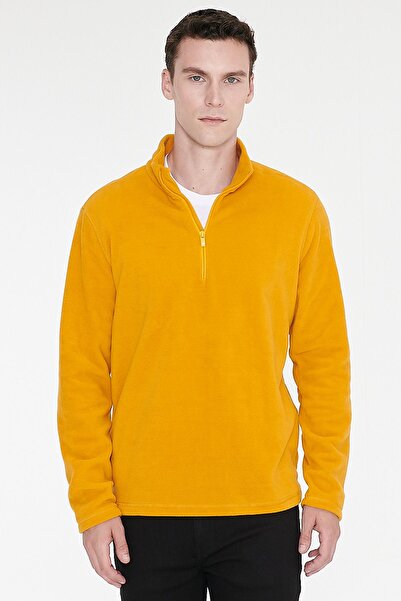 AC&Co / Altınyıldız Classics Men's Yellow Anti-pilling Non-Pilling Standard F...