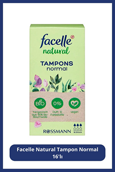 Facelle Natural Tampon Normal 16'lı