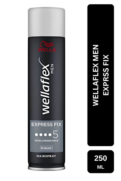 Wella Wellaflex Men Express Fix Ekspres Sabitleyici Erkek Saç Spreyi Ultra St...