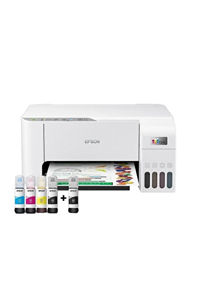 EPSON Ecotank L3256 Renkli Yazıcı Baskı-tarama-kopya (USB,WİFİ) Mürekkep Seti
