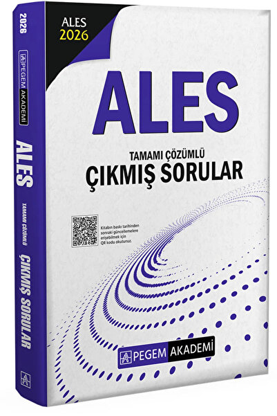 Pegem Akademi Yayıncılık 2026 ALES Tamamı Çözümlü Çıkmış Sorular