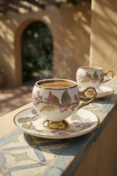 ACAR Orville Pink 2-Person Coffee Cup Set Hxf-08894