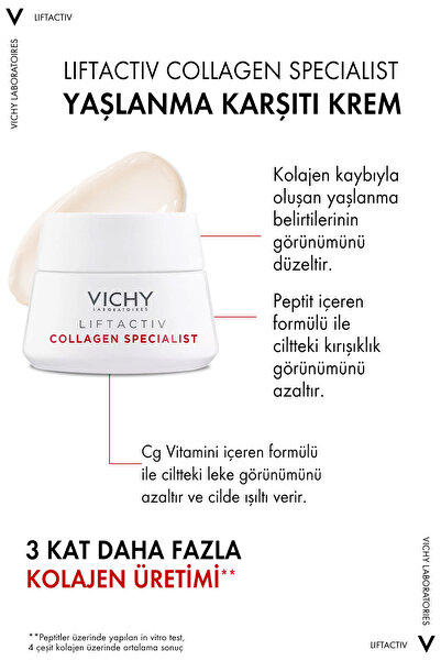 Vichy Liftactiv Kırışıklık Karşıtı Cilt Bakım Seti: Dolgunlaştırıcı Serum 30ml&Yaşlanma Karşıtı Krem 15ml