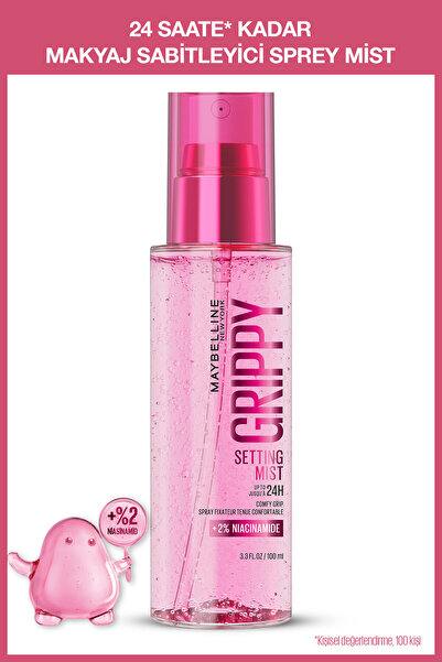 Maybelline New York Grippy 24 Saate Kadar Makyaj Sabitleyici Sprey - Mist Form