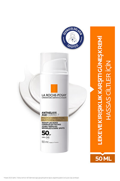 La Roche Posay Anthelios Age Correct SPF50+ UV Kaynaklı Leke ve Kırışıklık Ka...