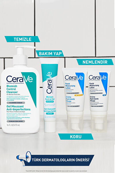 CeraVe Salisilik Asit & Glikolik Asit İçerikli Yağlı ve Akneye Eğilim Gösteren Ciltlere Özel Yüz Kremi 40ML