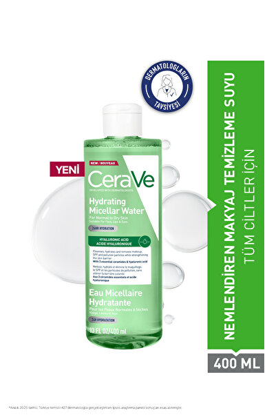 CeraVe Hyalüronik Asit İçerikli Nemlendiren Micellar Makyaj Temizleme Suyu 40...