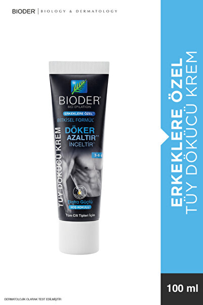 Bioder Tüy Dökücü Krem 2x100 ml Men – Erkeklere Özel Güçlü Etki