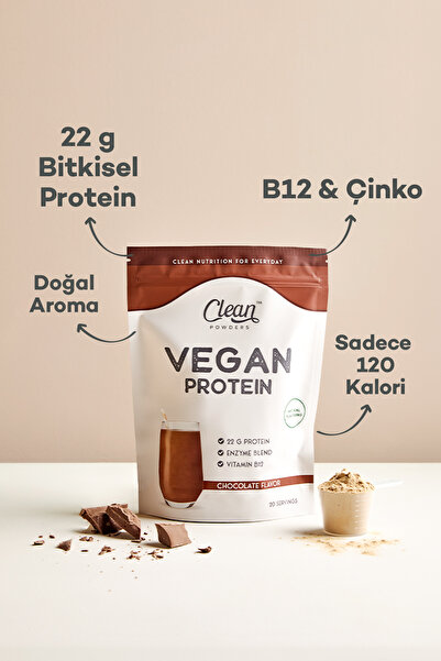 Clean Powders Vegan Protein 600 gr - Çikolata
