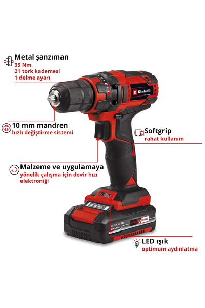 Einhell TC-CD 18/35-2 Li (1x1,5 Ah), Akülü Vidalama - 4514255
