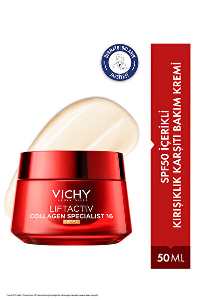 Vichy Liftactiv Collagen Specialist 16 Kırışıklık Karşıtı SPF50 İçeren Gündüz...