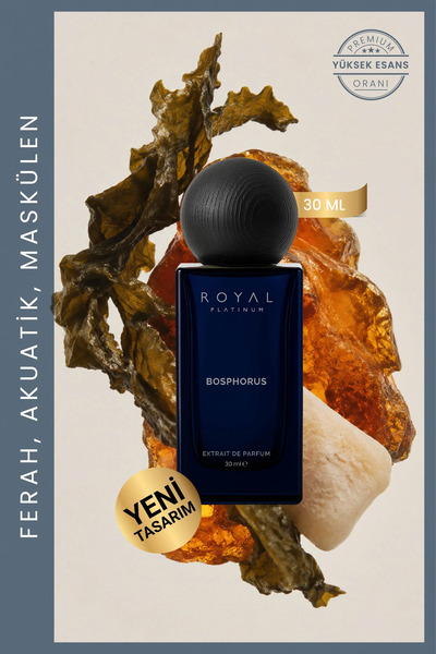 Royal Platinum Bosphorus Erkek Parfüm EDP 30ml Deniz Yosunu - Amber - Misk Ferah Seri