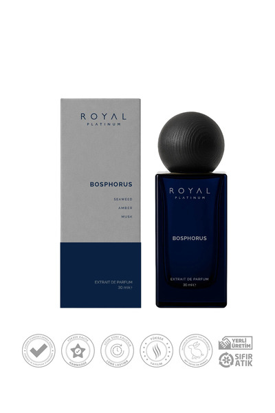 Royal Platinum Bosphorus Erkek Parfüm EDP 30ml Deniz Yosunu - Amber - Misk Ferah Seri