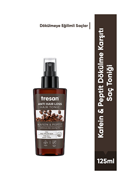 Tresan Kafein & Peptit Dökülme Karşıtı Saç Toniği – Enerji ve Dolgunluk (125 ml)