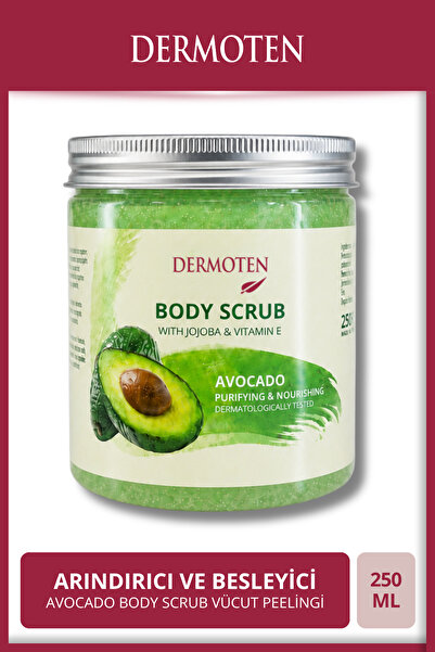 Dermoten Body Scrub Nourishing Purifying Moisturizing Body Scrub with Avocado...