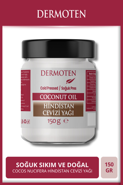 Dermoten Hindistan Cevizi Yağı 150 gr (SOĞUK SIKIM)