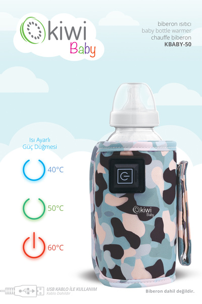 Kiwibaby Biberon Isıtıcı, Usb Taşınabilir 3 Kademeli Süt Şişe Bebek Biberon I...