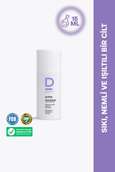 Dermoskin Active Serum | Hyaluronik Asit | C Vitamini Cilt Bakımı | Yüz Nemle...