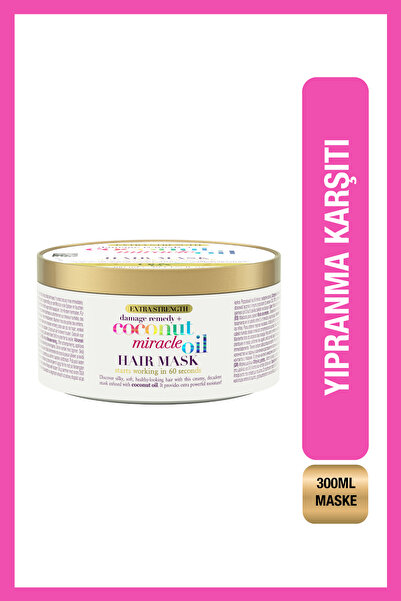 OGX Coconut Miracle Oil Yıpranma Karşıtı Sülfatsız Saç Maskesi 300 ml