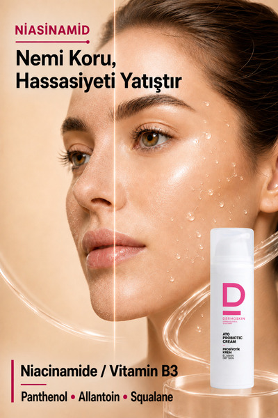 Dermoskin Ato Probiyotik Krem | Kuru Ciltler İçin Nemlendirici Yüz Kremi | Atopik Ciltler için Bakım |  50 ml