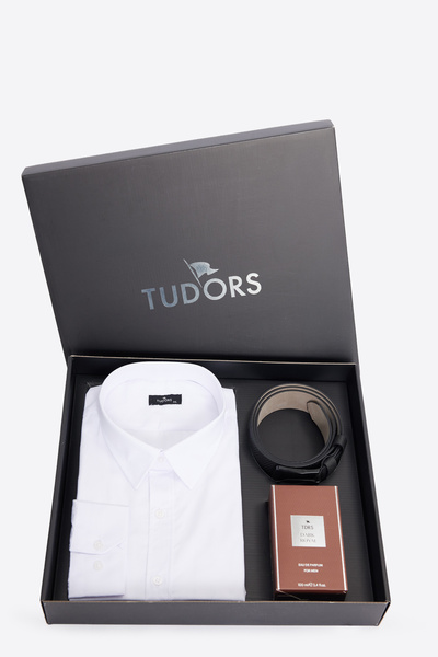 Tudors Special Boxed Men's 3-Piece Gift Set - Dowry Set - Shirt, Perfume and ...
