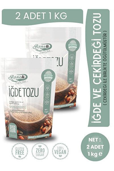 Emine türk anneli 2. Kg Iğde Ve Çekirdeği Tozu ( Iğde Unu) % 100 Doğal Günlük...
