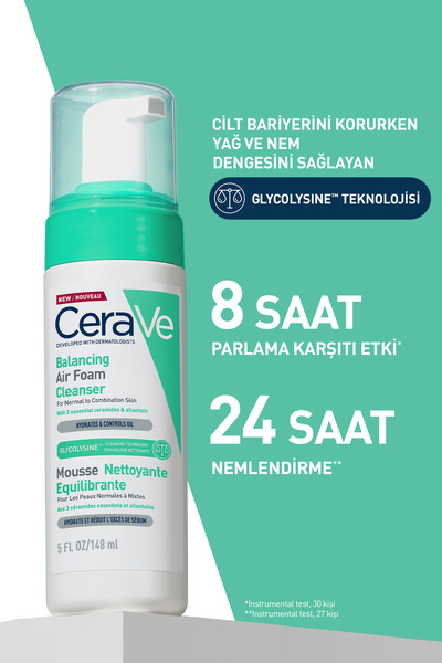 CeraVe Airfoam Normal, Karma Ve Hassas Ciltler Için Köpük Temizleyici 148ml