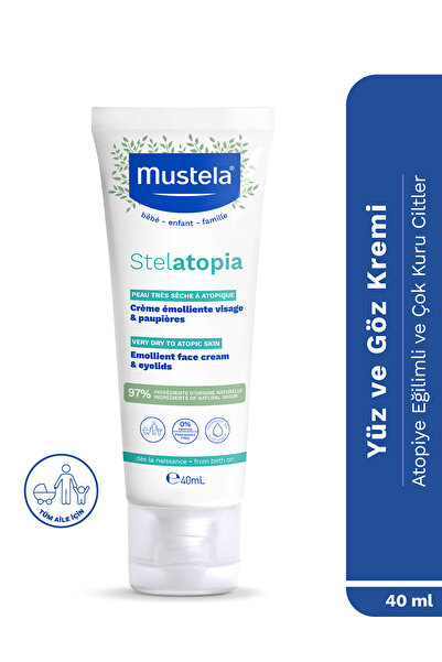 Mustela %97 Doğal İçerikli Stelatopia Yüz ve Göz Çevresi Çok Kuru ve Atopik Cilt Yüz Kremi 40ml
